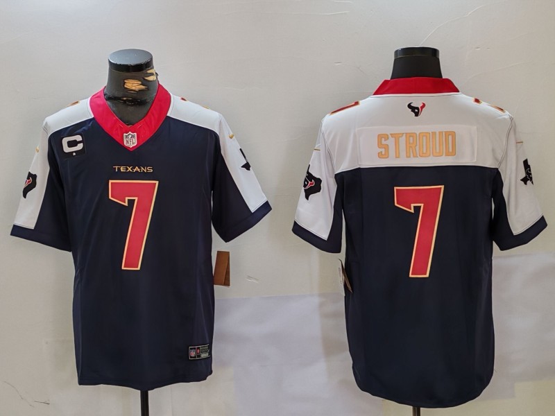 Men's Houston Texans C.J. Stroud #7 Navy Jersey